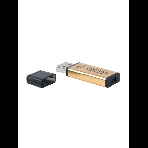 Флеш-накопитель USB2.0 4Gb Perfeo E03 (PF-E03Gl004ES) золотой