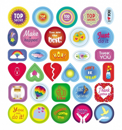 Блокнот Hatber "Блокнот желаний. Воплоти свою мечту" с наклейками (48Кц5нгр_27584)