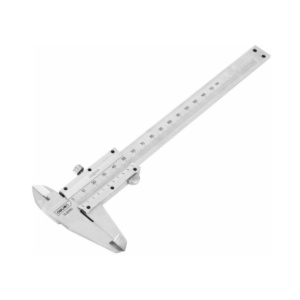 Штангенциркуль механический 150мм, 0.02мм, металл, Deli DL92150