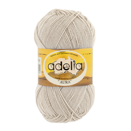 Пряжа ADELIA "AURA" 100% акрил 1 шт. х 50 г 250 м ± 5 м №018 бежевый