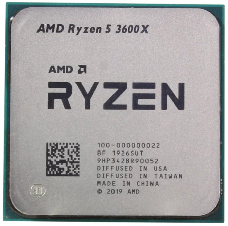 Процессор AMD AM4 Ryzen 5 3600X (6ядер/12потоков*3,8ГГц-4,4ГГц,32Мб,95Вт) oem
