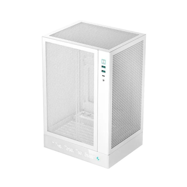 Корпус MINI-ITX Б_БП Deepcool CH170 DIGITAL WH (2*USB3.0,Type-C,Audio,TG,белый)