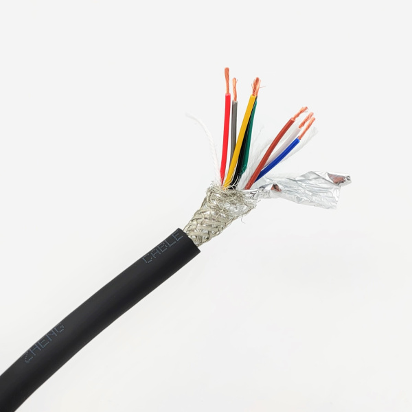 Кабель экранированный TRVVP  8х0.3мм2, метражом, гибкий для ЧПУ