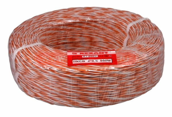 Кабель кроссировочный ПКСВ 2х0.5мм2, Rexant