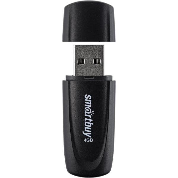 Флеш-накопитель USB2.0 4GB SmartBuy Scout (SB004GB2SCK) чёрный