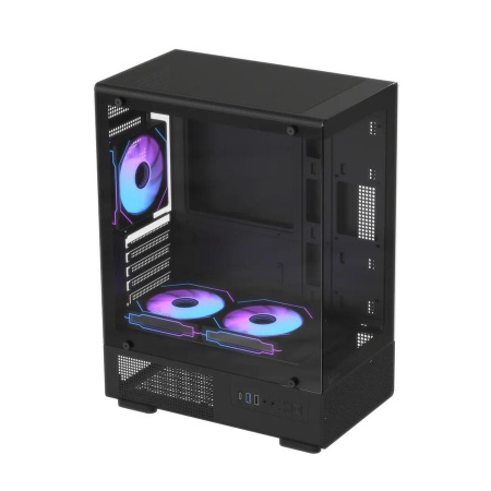 Корпус mATX Formula Crystal Z1CM Plus AR v2, Mini-Tower, без БП, черный [crystal z1cm plus black ar v2]