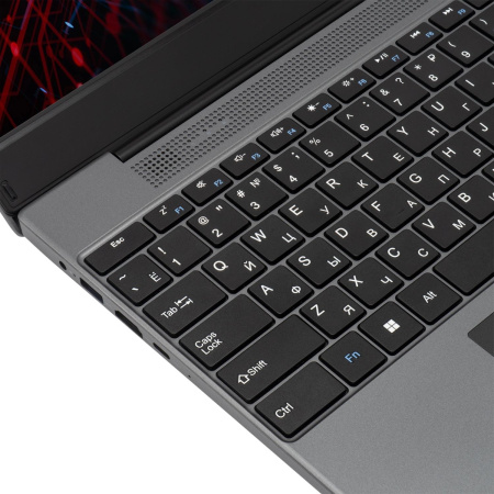 Ноутбук IRU Tactio 15PHR Ryzen 5 7430U 16Gb SSD512Gb AMD Radeon Graphics 15.6" IPS FHD (1920x1080) Windows 11 Pro 64 black WiFi BT Cam 4000mAh (2150148)