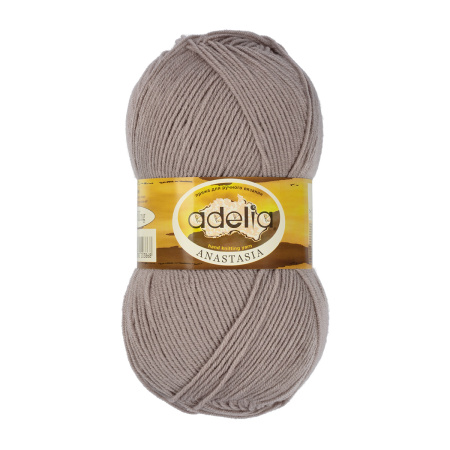 Пряжа ADELIA "ANASTASIA" 100% акрил 1 шт. 100 г 330 м ± 10 м №13 св.серый