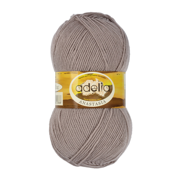Пряжа ADELIA "ANASTASIA" 100% акрил 1 шт. 100 г 330 м ± 10 м №13 св.серый