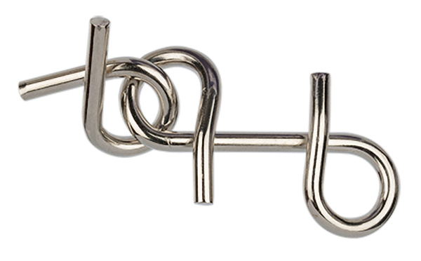 Головоломка металлическая  "DELFBRICK" DLM-06 1 шт "Петельки" 2 элемент.