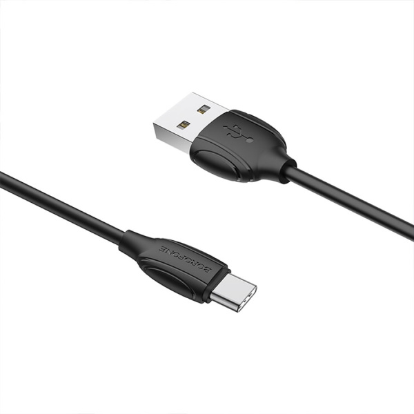 Кабель USB Type-C (m) - USB(m) BOROFONE BX19, 1м, 3.0A, черный