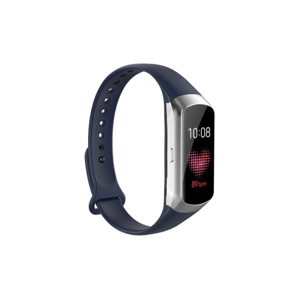 Ремешок классический силиконовый для Samsung Galaxy Fit 0.95” DF sClassicband-01 (blue)