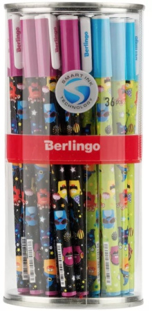 Ручка шариковая BERLINGO "Funline. Monsters" синяя, 0,7мм., ассорти (CBp_07270)