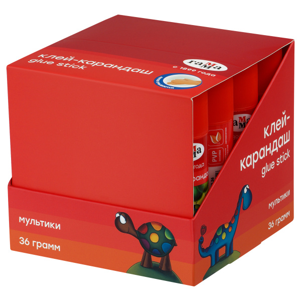 Клей-карандаш Гамма "Мультики" 36г. (1582022.36)