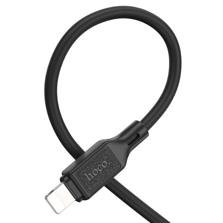Кабель Lightning (m) - USB(m) HOCO X90, 1м, 2.4А силиконовый, черный