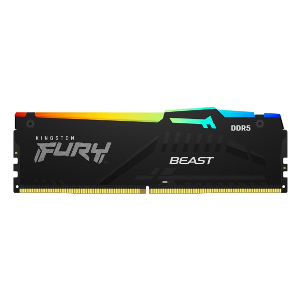 Память оперативная/ Kingston 32GB 5200MT/s DDR5 CL40 DIMM FURY Beast RGB