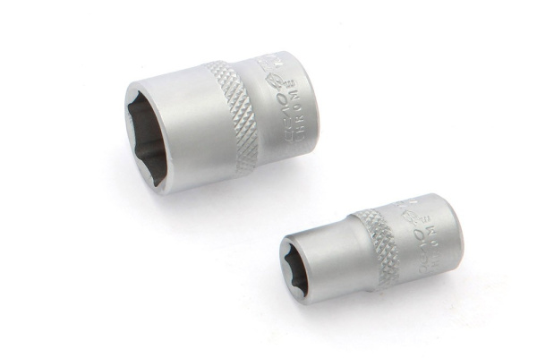 Набор головок шестигранных с трещоткой 1/4", 11 предметов, Дело техники 600711