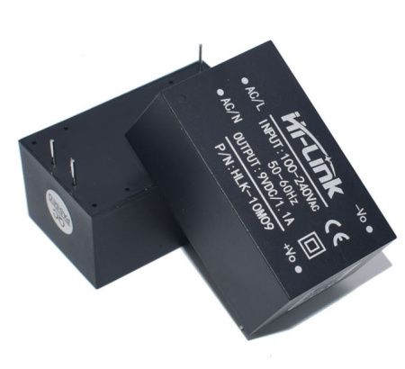 Блок питания на плату  9в, 1.1а, 46.9*27.8*21.8мм, Hi-Link HLK-10M09