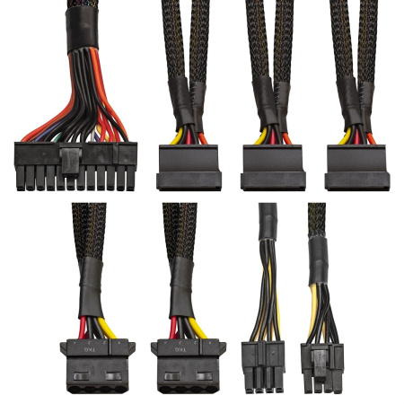 Блок питания 600Вт Exegate XP600 (24+4pin,120mm,3SATA,2IDE,1FDD)