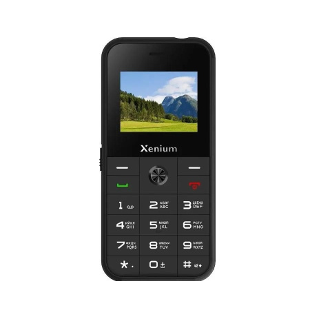 Сотовый Xenium X718 Black 2sim/1.77"/160*128/microSD/0.3Мп/Bt/1000мАч/моноблок