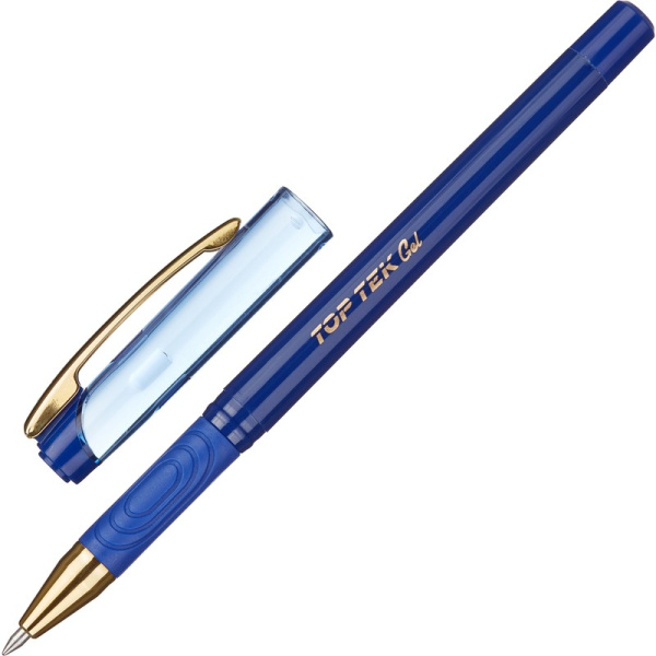 Ручка гелевая Unimax Top Tek Gel stick Gold DC 0,5мм., синяя (722481)