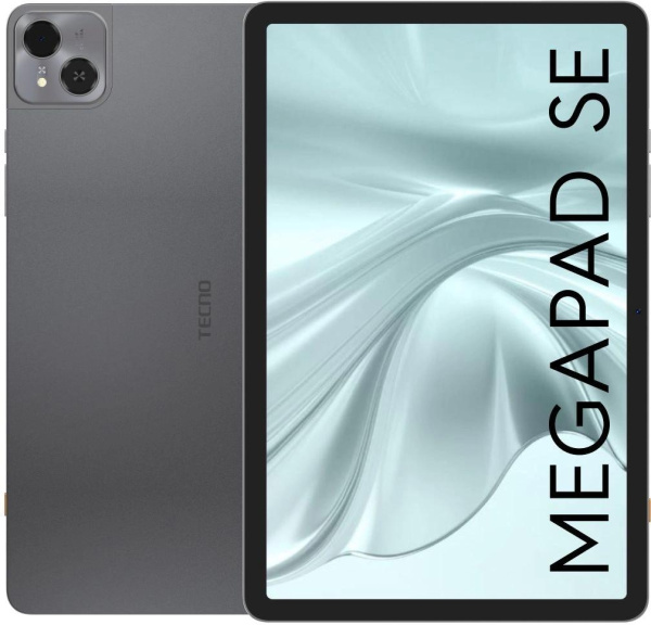 Планшет Tecno MegaPad 11 SE T1102 685 (2.8) 8C RAM8Gb ROM256Gb 10.95" IPS 1920x1200 4G Android 15 серый 8Mpix 5Mpix BT WiFi microSD 1Tb 8000mAh 1776hrs