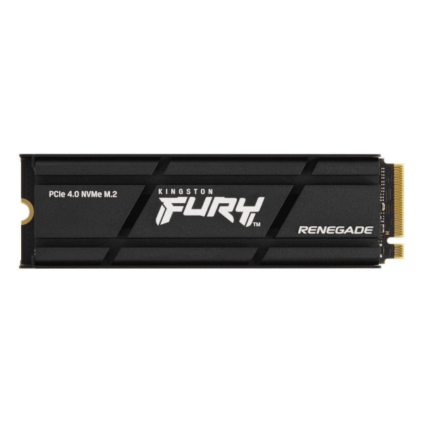 Твердотельный накопитель SSD Kingston FURY Renegade M.2 2280 SFYRDK/2000G 2TB Client SSD PCIe 4.0 NVMe, 7300/7000, IOPS 1000/1000K, MTBF 1.8M, 3D TLC,  2000TBW, 0.55DWPD, with HEATSINK (5 лет), RTL