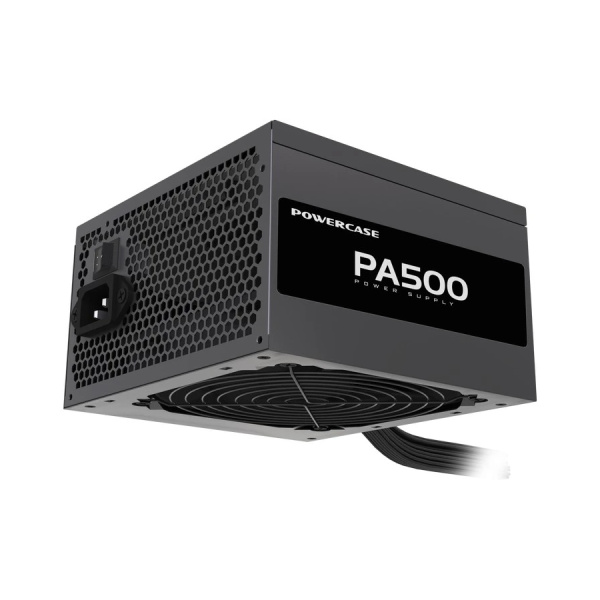 Блок питания 500Вт Powercase PA500 (APFC,120мм,2PCI-E,5SATA)[PA-500SI]