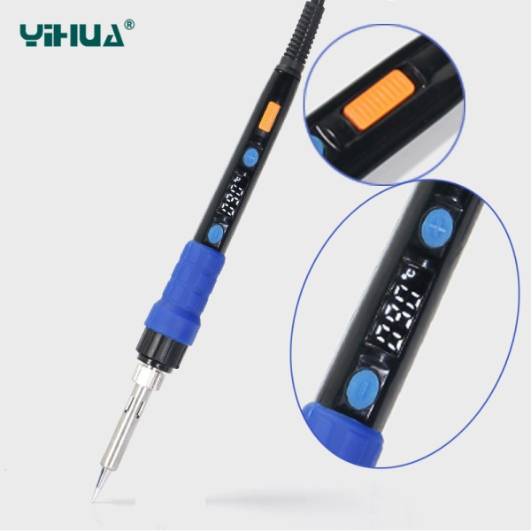 Паяльник 220в, 60вт, регулировка температуры, Yihua 928D-I