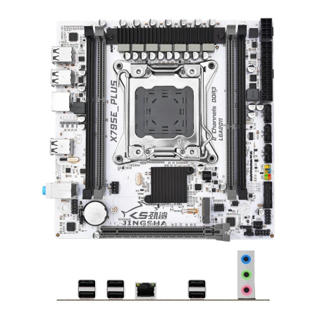 Материнская плата с процессором и памятью Jingsha X79 SE Plus LGA2011 (4 RAM SLOTS), Xeon E5-2650v2, DDR3 32GB (2х16Gb), Socket adaptor included, Reta