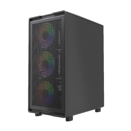 Корпус ATX Б_БП Powercase Mistral A4B (USB, Audio,TG, 4x120mm FRGB, черный)[CMAB-L4]