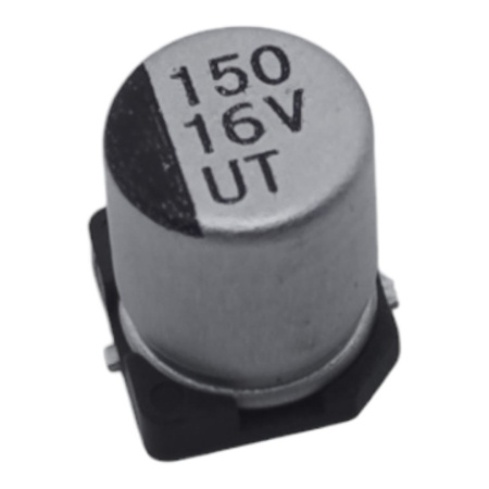 Конденсатор электролитический (ECAP SMD)  150мкф,  16в, Cotronic, UT, 85°, 6.3*7.7