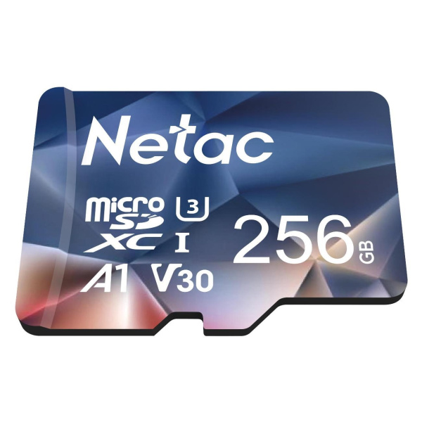 Карта памяти MicroSDXC 256Gb Netac P500 ULTRA Class10, U3, V30 [NT02P500ULT-256G-S] (без адаптера)