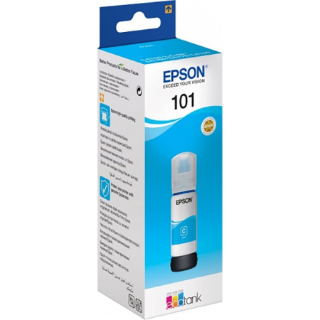 Контейнер_с_чернилами Epson 101 (C13T03V24A) для L4150/L4160/L6160/L6170/L6190 голубой (70 мл)