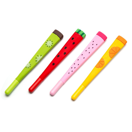 Ручка гелевая "Fruits" синяя, ассорти AL5900