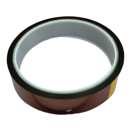 Скотч термостойкий (каптоновая лента), ширина 20мм, рулон 33метра, -40..+250C