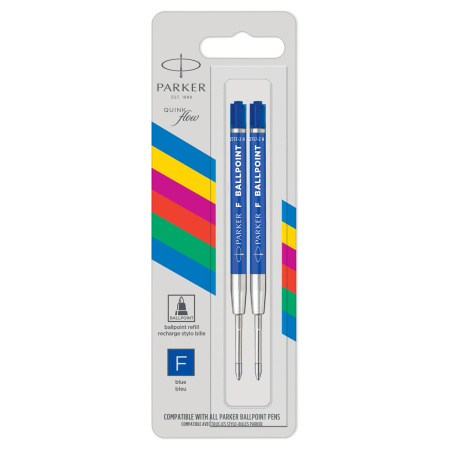 Стержень PARKER синий, шариковый, 0,8мм., блистер 2 шт. (2166542)