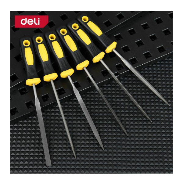 Набор надфилей 160мм, 6штук, Deli DL2141