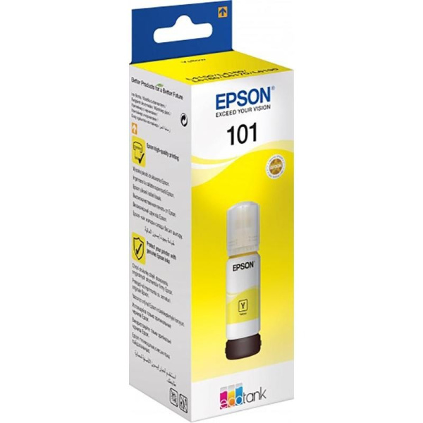 Контейнер_с_чернилами Epson 101 (C13T03V44A) для L4150/L4160/L6160/L6170/L6190 желтый (70 мл)