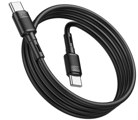 Кабель USB Type-C (m) - USB Type-C (m) HOCO X83 1м ,60W, черный