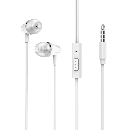 Гарнитура проводная BOROFONE BM21 вставные, кабель 1.2м, белый