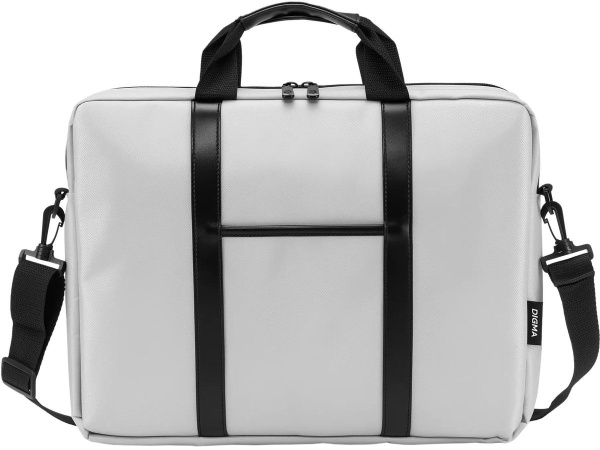 Сумка_для_ноутбука 15.6" Digma R-110 серый/черный полиэстер (R110GBK)