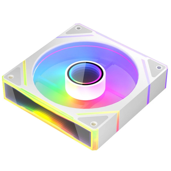 Кулер в корпус 120х120х25 1STPLAYER FC(AP) White (600-1800prm/3pin/47.65 CFM/32.2дБ/подшипник гидродинамический/ARGB)