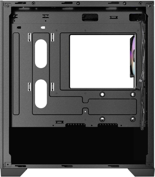 Корпус Azza AEROHEX-M черный без БП mATX 8x120mm 2x140mm 1xUSB2.0 2xUSB3.0 audio bott PSU