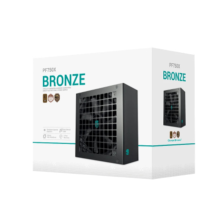 Блок питания 750Вт Deepcool GamerStorm PF750X (APFC,120мм,2PCI-E,6SATA,80+BRONZE)[PSUDPGS_PF750X]