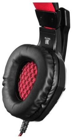 Игровая гарнитура Оклик HS-L320G PHOENIX мониторные, 32Ом, 105дБ, кабель  1.9м, Black