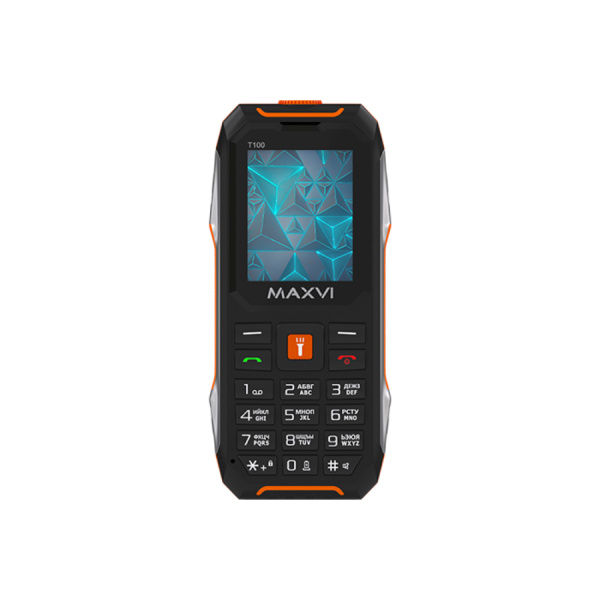 Сотовый Maxvi T100 Orange 2sim/1.77"/160*128/microSD/0.3МП/Bt/1500мАч/моноблок