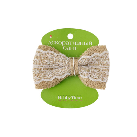 Бант декоративный с кружевом Hobby Time 2-605/01