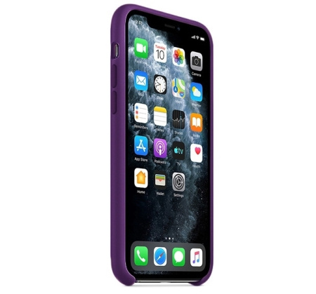 Чехол силиконовый для iPhone 11 Pro Silicone case фиолетовый