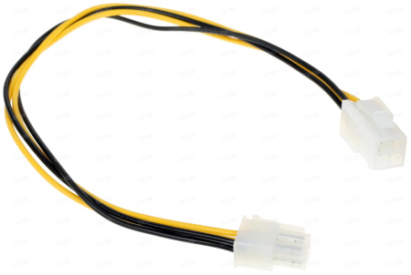 Удлинитель питания для процессора Cablexpert CC-PSU-7,  ATX 4-Pin M/F 0,3м